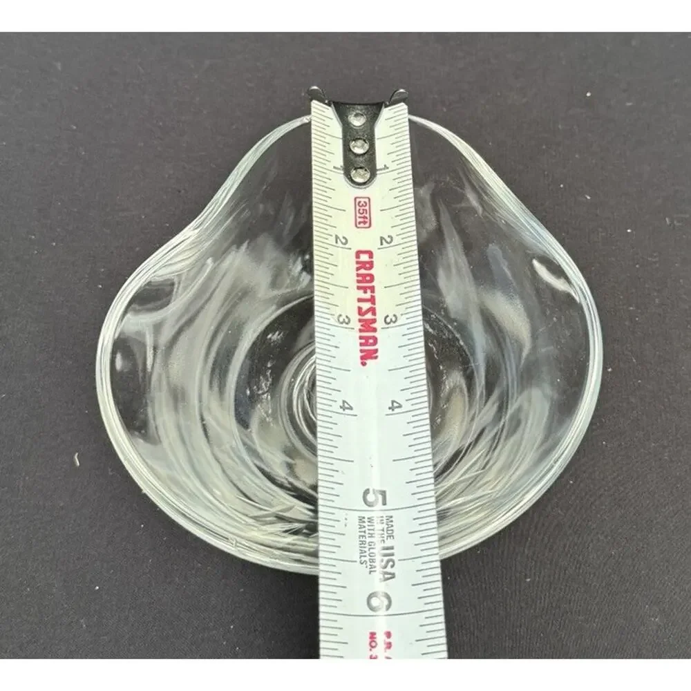 Vintage Fostoria Clear Glass “Rose” Pattern Mayonnaise Bowl -C13